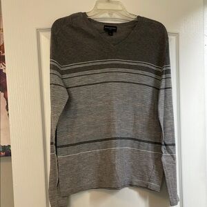 Banana Republic Gray V-Neck Sweater